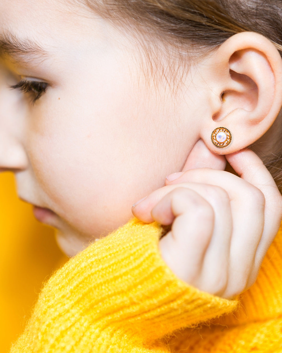 Are & Pearl No.1-SV K24GP ピアス